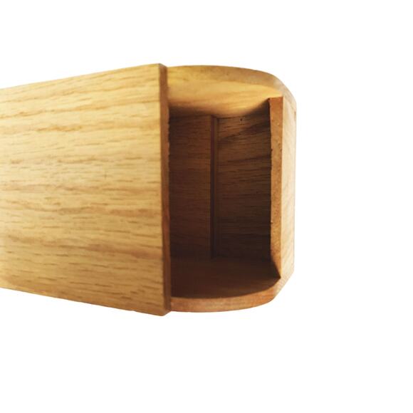 Handmade Wood Garbage Trash Truck Hand Crafted - Picture 4 of 8